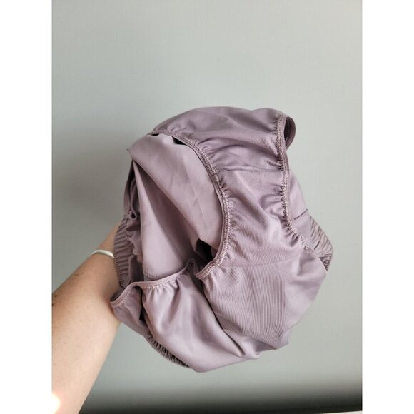 New Nike Women's Brief Lined loose Fit 3" Running Shorts Lavendar Sz XL - Picture 5 of 5